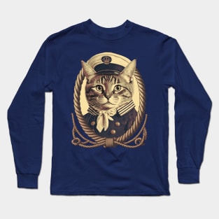 Sailor Cat Long Sleeve T-Shirt